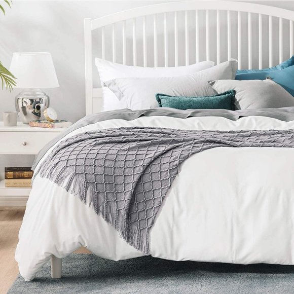 NEW VALENTINES Day GIFT Throw Blanket 50"x60" accent decor Knit gray wrap shawl - Picture 4 of 6